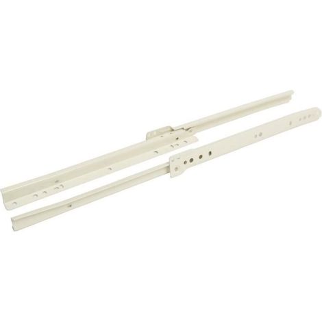 PAIRE COULISSE TIROIR EXT PARTIELLE 450MM BLANCHE (1/3)