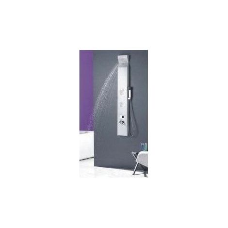 Duschsäule (1500 mm x 200 mm) aus silbernem Aluminium für Duschkabine Dusche oder Wanne Badezimmer Hammam Spa Sauna Wellness  2