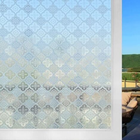 Film Fenetre Anti Regard 30x200cm Adhésif Film Electrostatique Vitre Motif Begonia Film Dépoli pour Vitres Opaque Protection UV pour Bureau Chambre (1/5)