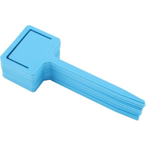 20 Étiquettes de Jardin Résistantes à l'Eau pour Plantes et Semis, Piquets PVC durables, Outil de Marqueur Bleu (1/5)