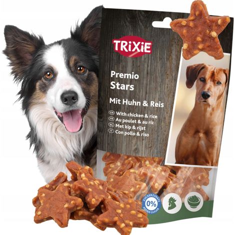 Snack per cani STARS POLLO E RISO Premio Star Trixie 100g (1/2)