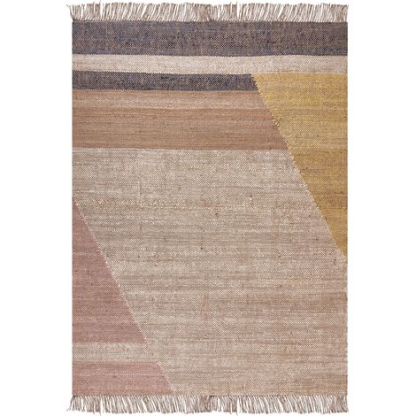 Teppich SAMLAR Braun 140 x 200 cm Jute