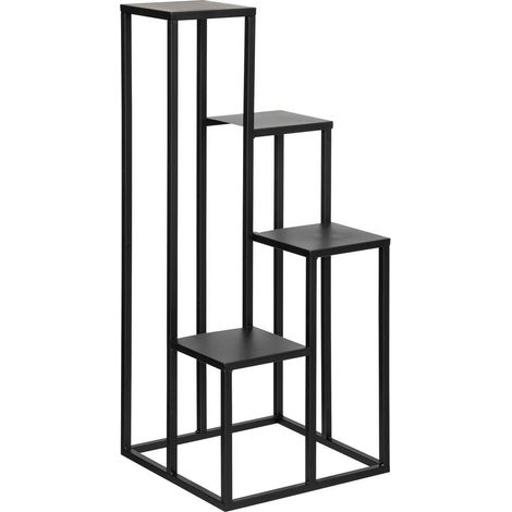 Portaplantas - metal - negro - H86 -5 cm - Atmosphera créateur d'intérieur (1/2)