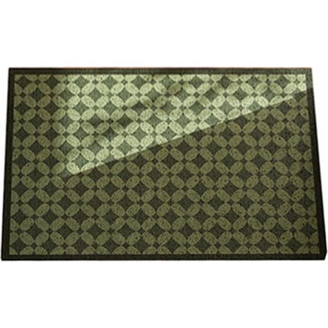 Tapis de sol antidérapant pour porte extérieure rétro en soie verte d'entrée anti salissures 50 x 80 cm 80 cm 50 x (1/5)
