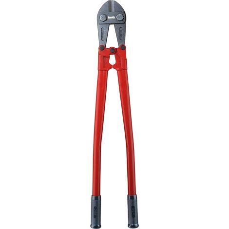 Coupe-boulons en 750 mm, avec mâchoires interchangeables, manche robuste en tube d'acier avec poignée plastique, grande puissance de coupe et ouverture de pince de Ø 8 mm maximum (1/4)
