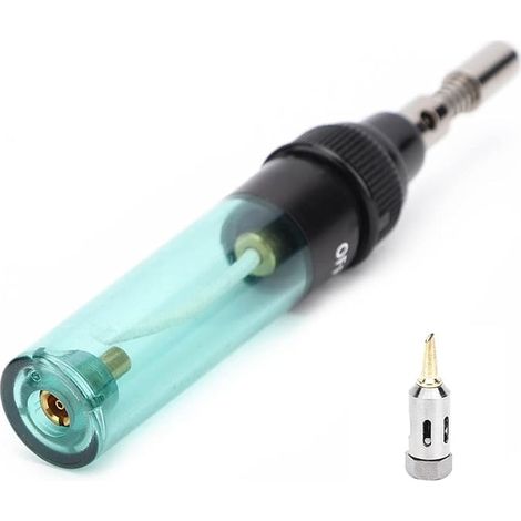 Butane Cordless Gas Soldering Iron Set, Mini Welder Gas Torch in Pen Shape Ergonomic Handle Plastic + Iron (1/5)