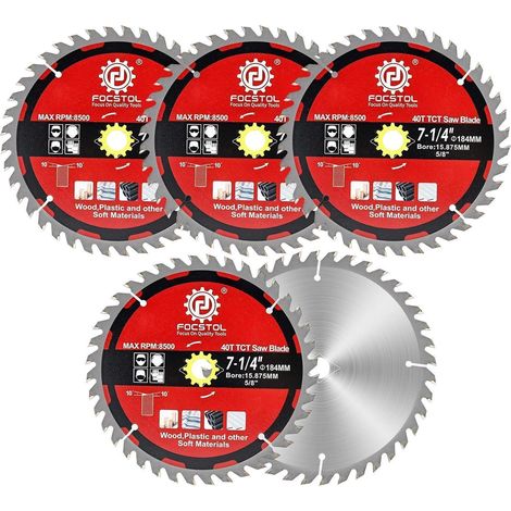 Kreissägeblatt Holz Zähne Sperrholz Spanplatten 184mm 40T 5 (1/5)