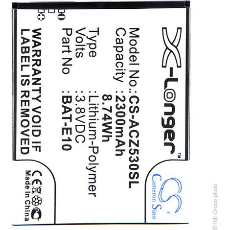 NX - Batterie téléphone, smartphone, GSM pour Acer 3.8V 2300mAh - KT.0010K.009BAT-E10 (