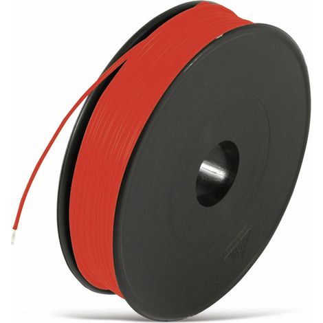 FIL DE COMMUTATION - 1 X 0,14 - BOBINE DE 100 M - ROUGE - PVC - POUR INSTALLATIONS À COURANT FAIBLE, TÉLÉCOMMUNICATIONS, ASSEMBL