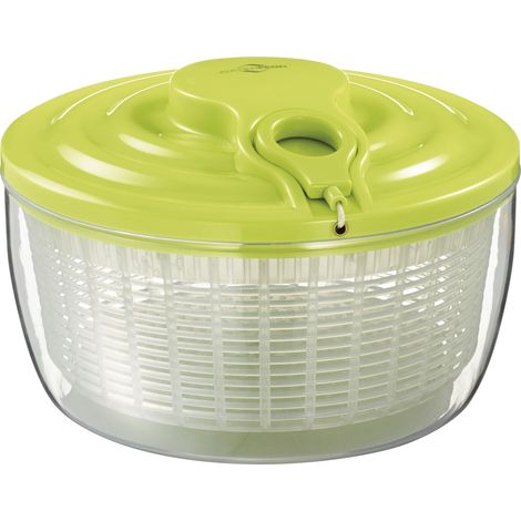 Secador de ensaladas, diámetro 24 x 16 cm, 3,25 l, verde / Kuchenprofi (1/5)