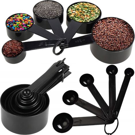 Set di misurini da cucina, set di misurini, cucchiai dosatori, set da 10 pezzi. (1/5)