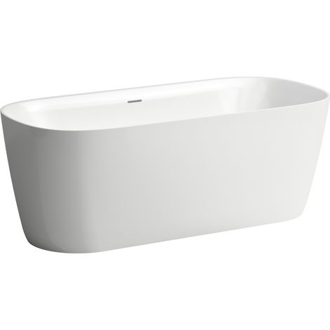 LAUFEN MEDA Badewanne, freistehend, Marbond, 1600x750x590mm,