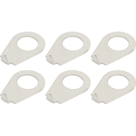 10 pièces boutons de potentiomètre guitare électrique avec plaquettes indicateurs et rondelles métalliques argentées, accessoires de rechange (1/5)