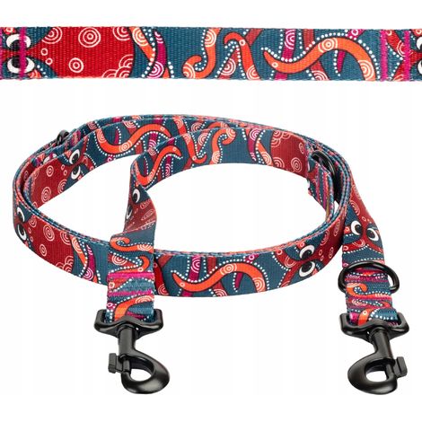 CORREA AJUSTABLE 500 cm para perros de hasta 20 kg Spitz CINTA 20 mm Ukory OCTOPUS (1/5)