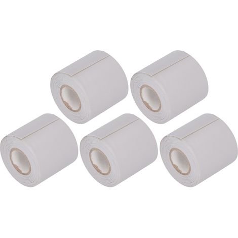 Lot de 5 rubans adhésifs résistants à l'huile pour tuyaux de climatiseur, protection de tubes, largeur 6 cm (gris) (1/5)