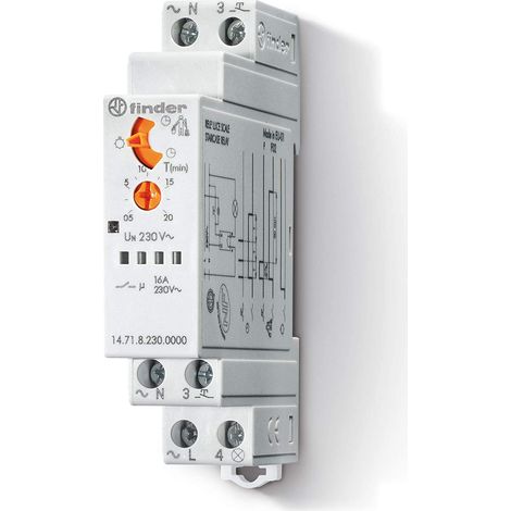 Finder temporizzatori modulari luce scale 16 a 1 modulo 147182300000 (1/5)
