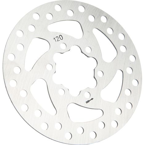Disque de frein pour trottinette électrique, 6 trous, en acier inoxydable, avec 6 vis, plaquettes de frein de rechange pour trottinette électrique. (1/5)
