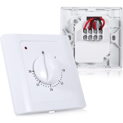 1 Pièce Prise Intelligente Minuterie Numérique 30 Min, Temporisateur Électrique AC 220V 10A avec Contrôle Minuterie (1/5)