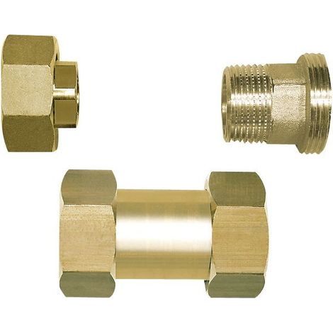 Raccord à visser en set 1 1/4’’ laiton blanc