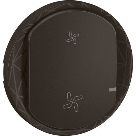 Enjoliveur commande VMC sans fils Céliane with Netatmo Noir LEGRAND CN1411 (1/2)
