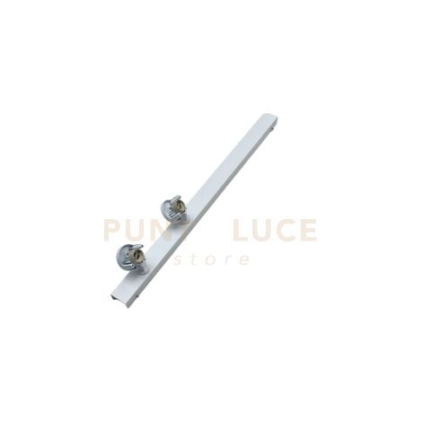 Snodo Base 2 luci portalampada incluso bianco attacco GU10 sistema modulare di faretti componibile testine non icluse orientabili