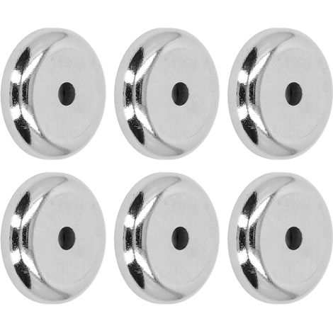 10er-Pack starke Neodym-Magnete (20 kg), Senkbohrung, unsichtbare Schraube, silberfarben, kraftvolle Befestigung für Heimwerkerprojekte (1/5)