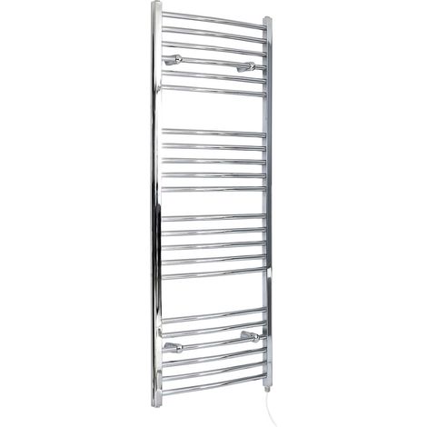 Hudson Reed Kent - Sèche-Serviettes Design Électrique Moderne Incurvé - Chromé - 160 cm x 49.8 cm
