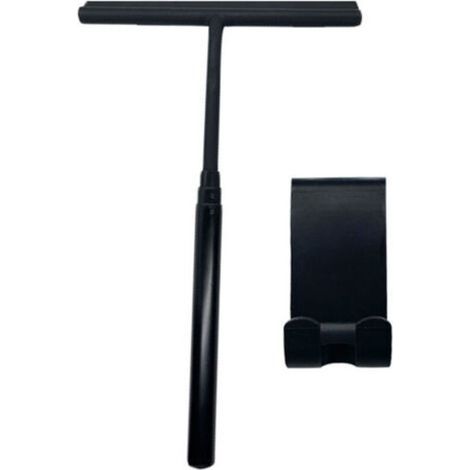 Grattoir de douche-extensible jusqu'à 137 cm & tige télescopique noire I grattoir de fenêtre salle de bain grattoir de douche grattoir de douche I (1/4)