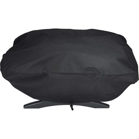 Funda protectora impermeable AIDUCHO para barbacoa de gas Weber 7110 Q1000, resistente a los rayos UV y al agua (67,1 x 44 x 32 cm) (Negra) (1/5)