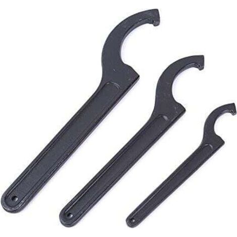 1x Clé à crochet réglable 28-32mm. clés à ergot. clé tricoise universelle. pour la fixation ou le démontage des écrous ronds et des couvercles de compteurs d'eau sur les machines-outils
