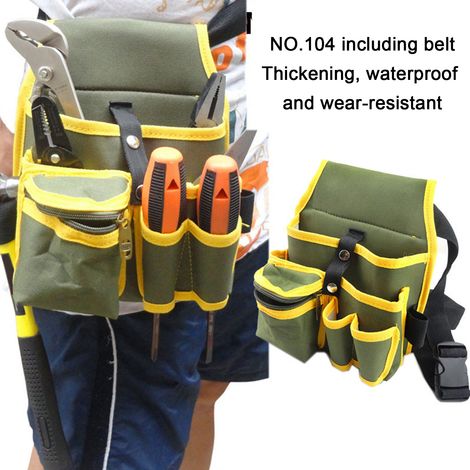 Sac banane multifonctionnel pour réparateur d'électriciens, avec boucle de ceinture réglable.