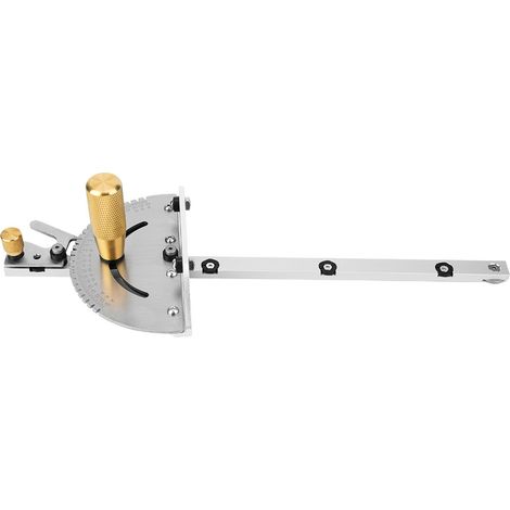 Gehrungslehre mit Messinggriff, hochpräzises Tischkreissägen-Holzbearbeitungswerkzeug mit 3-teiligem Schraubenschlüssel (1/5)