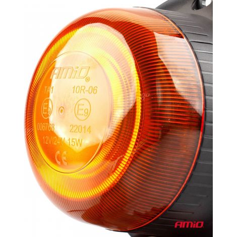 Mini gyrophare clignotant 18 LED à vis, faible puissance R65 R10 12V 24V W213bl amio-02927 (1/5)