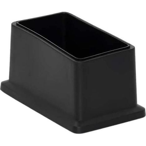 Reno – Juego de 8 tapas rectangulares de PVC blando para los extremos del suelo – Protección para suelos de 25 x 50 mm – Reduce el ruido y evita arañazos (1/3)