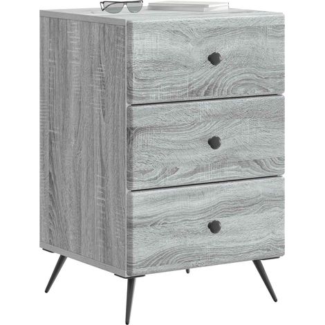 Maison Exclusive - Nachttisch Graues Sonoma 43 x 41 x 66,5 cm Hol