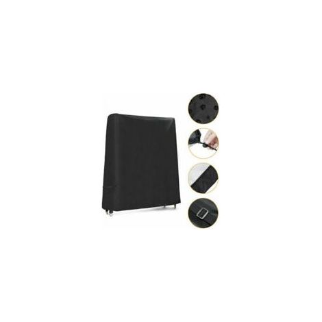 Kaelt - Housse de table de ping-pong exterieure pliable table de ping-pong housse de protection etanche interieur exterieur couverture pour table de ping-pong pliante,modele:Noir, BLOW (1/5)