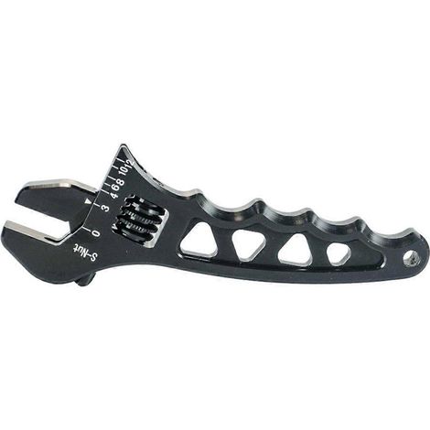 Verstellbarer AN 3 4 6 8 10 12 Metall-Schlauchverschraubungsschlüssel, schwarz (1/5)