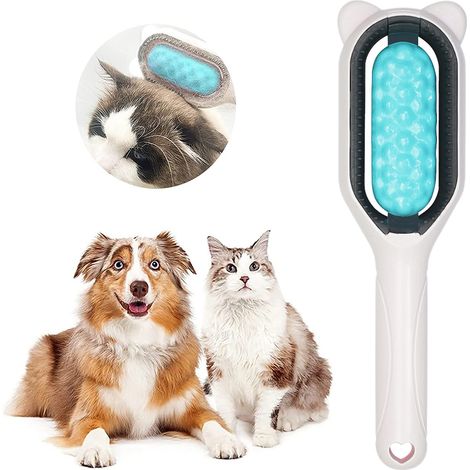 Brosse de toilettage pour animaux, peigne à poils souples, brosse de massage pour éliminer les poils morts et les nœuds (1/5)