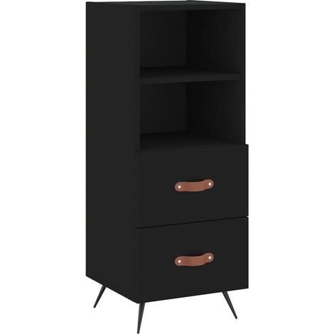Sideboard Schwarz 34,5x34x90 cm Holzwerkstoff vidaXL (1/5)