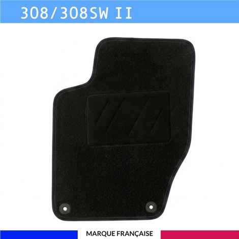 Tapis de sol voiture - Sur mesure pour Peugeot 308 / 308 SW (09/2007-08/2013) - Antidérapant - Tapis de sol conducteur (1/4)