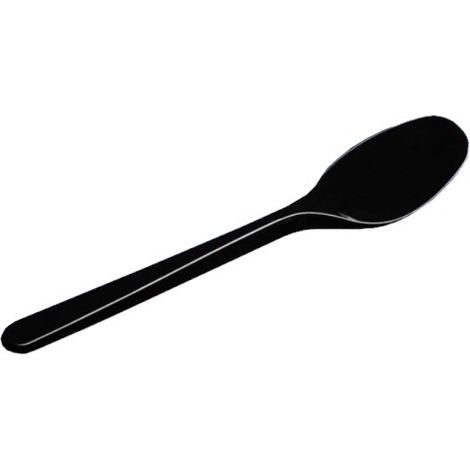Schwarzer Löffel 12,5 cm, hochwertige Ausführung, 50 Stück