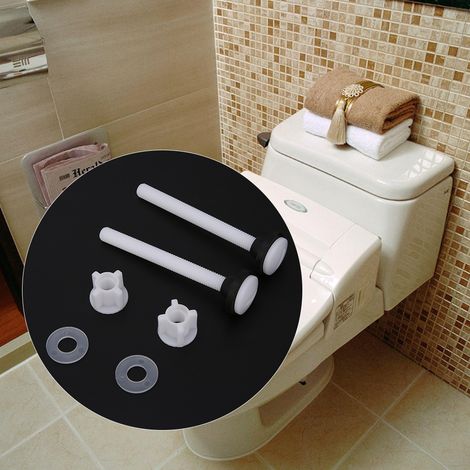 Kit de 3 vis de fixation pour réservoir de WC (2 pièces) - Accessoires et outils de réparation (1/5)