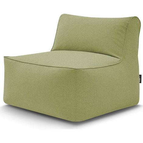 BOBOCHIC - Chauffeuse 1 place sans accoudoir pour canapé de jardin modulable RIVIERA Vert (1/4)