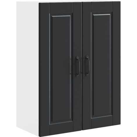 Maison Exclusive - Armadietto a muro PORTO Nero 60 x 31 x 80 cm Legno multistrato