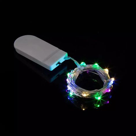 30er-Pack Mini-LED-Lichterkette, batteriebetrieben, 1 m, 10 LEDs, Kupferdraht, dekorative Lichterkette für drinnen und draußen, Flaschen, Hochzeitsfeier, Weihnachten, Schlafzimmer, bunte Lichterkette 