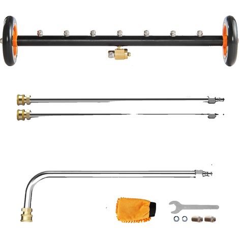 Idropulitrice per superfici, materiale in acciaio, pressione massima di 4000 PSI, 24 pollici, manuale (1/2)