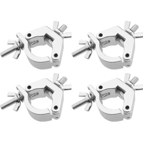 Lot de 4 Crochets en Alliage d'Aluminium pour Lumière de Scène, Fixation Pince LED, 30-35mm pour Projecteur (1/5)