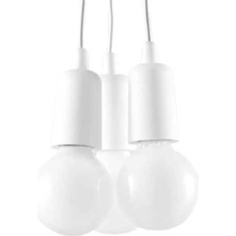 Lámpara colgante Tina blanco, 3 luces (1/5)