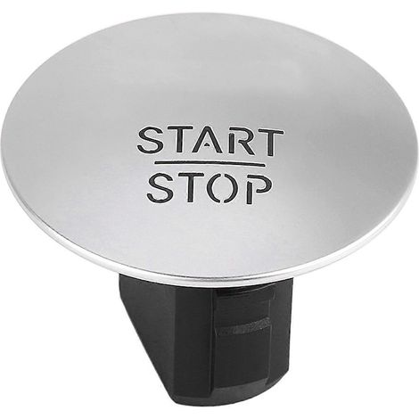 Silberner schlüsselloser Start-Stopp-Zündschalter mit Druckknopf, kompatibel mit Mercedes 2215450714 (1/5)