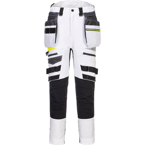 Dx4 Pantaloni con tasca holster rimovibile per donna - Taglia 44 - Bianco - Portwest